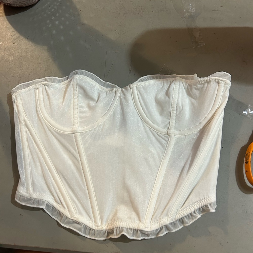 Urban Outfitters Cream Bandeau Top
